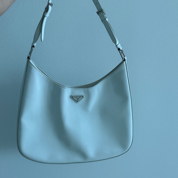 Prada Cream Leather Shoulder Bag - Picture 1 of 6